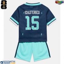 Otroški Nogometni dresi Nemčija Nico Schlotterbeck #15 Gostujoči SP 2026 Kratek Rokav (+ Kratke hlače)